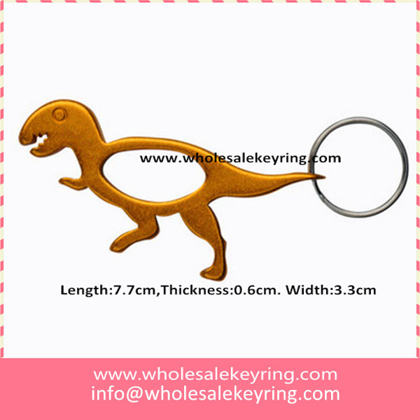 Cartoon animal dinosaur bottle opener keychain low cost dinosaur bottle opener keyring wholesale 600