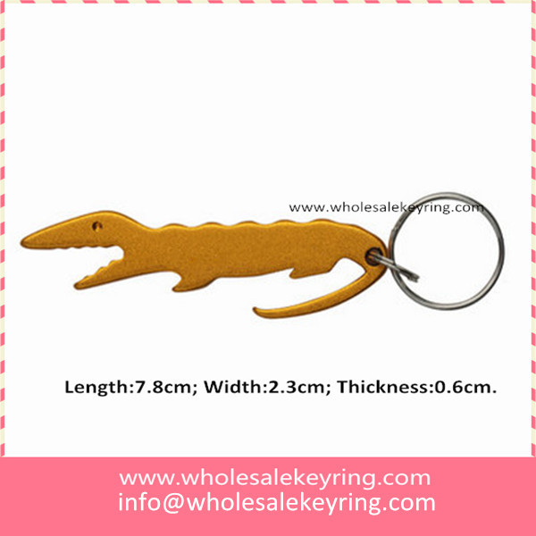 Crocodile bottle opener keychain Cartoon animal crocodile bottle opener keyring wholesale 600