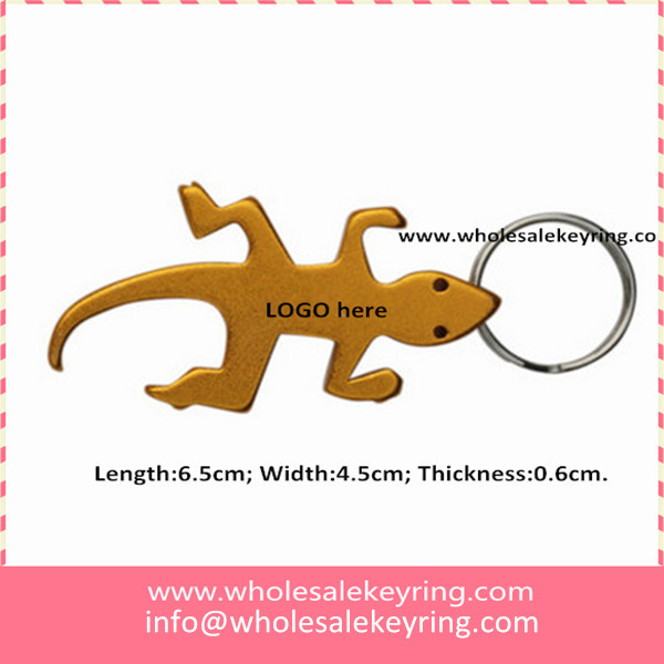 Lizard bottle opener keychain Cartoon animal lizard bottle opener keyring wholesale 600