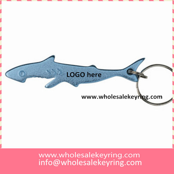 Shark bottle opener keychain Cartoon animal shark bottle opener keyring wholesale 600