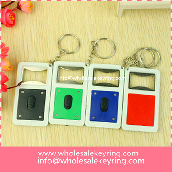 Colorful LED bottle opener keychain LOGO LED bottle opener keyring wholesale 600