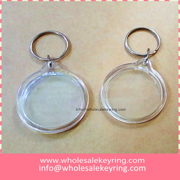 Transparent blank round acrylic keyring keychain low price acrylic key rings wholesale 600