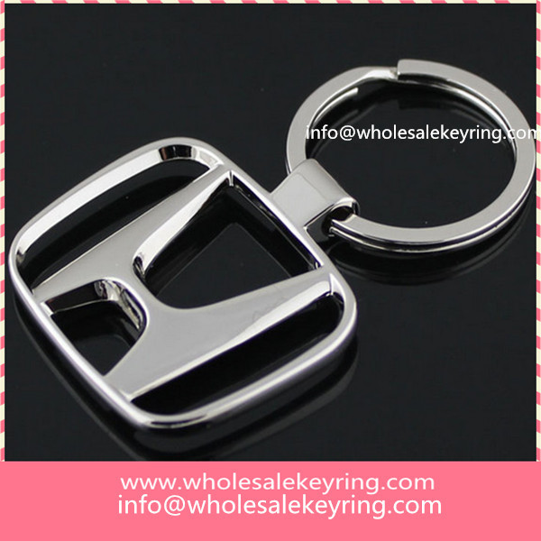 Silver Honda car logo keyring key ring high quality Honda keychain key chain wholesale 600