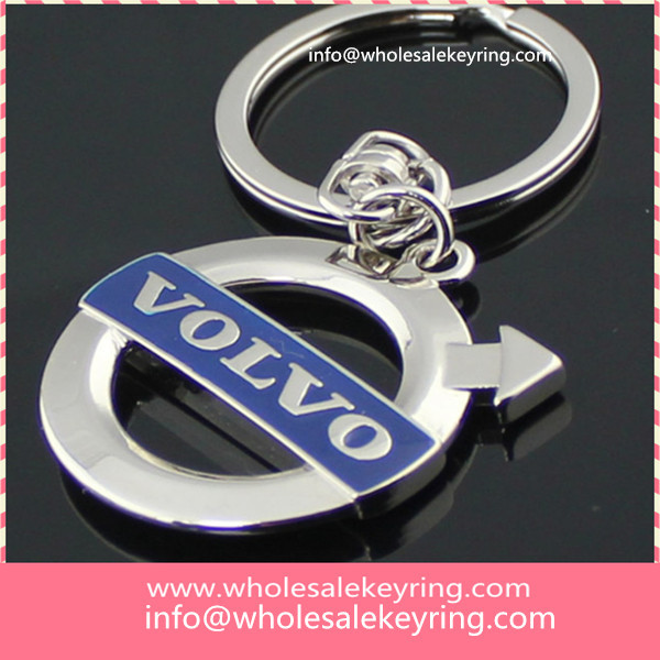 Silver Volvo car logo keyring high quality Hollow Volvo auto keychain wholesale 600-1