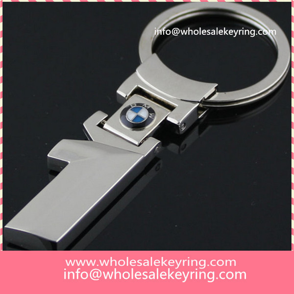 Super BMW1 car logo keyring key ring silver hollowed out BMW1 keychain key chain wholesale 600