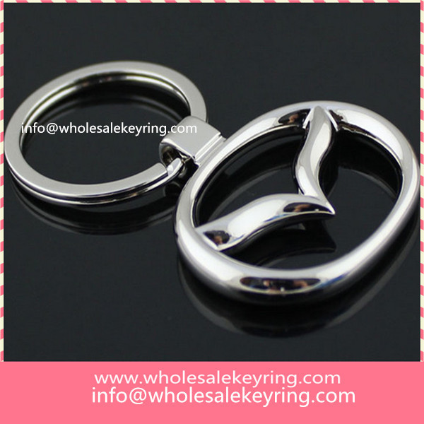 Super Mazda car logo keyring key ring silver hollowed out Mazda keychain key chain wholesale 600