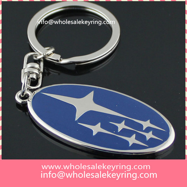 Super Subaru car logo keyring key ring silver hollowed out Subaru keychain key chain wholesale 600