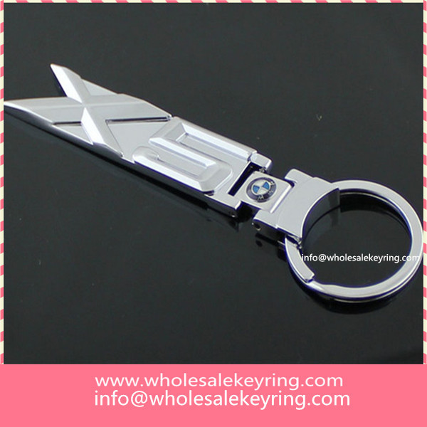 Super quality BMW X5 car logo keyring key ring silver hollowed out BMW X5 keychain key chain 600