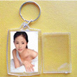 Transparent acrylic keyring