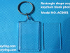 Rectangle shape acrylic photo keychain blank photo keyring personalized photo frame key ring
