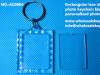 Rectangular lace shape acrylic photo keychain blank keyring personalized photo frame key chain