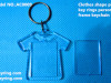 Clothes shape plastic photo frame key rings personalized photo frame keychain blanks